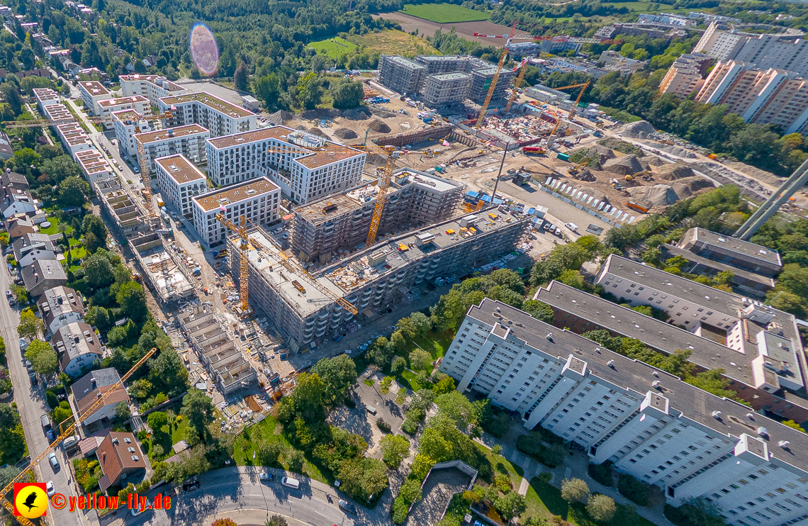 02.09.2023 - eine neue Baugrube auf dem Alexisquartier in Neuperlach